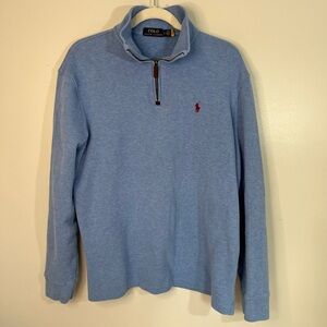 Polo Ralph Lauren Blue Quarter-Zip Pullover Sweater Men’s L